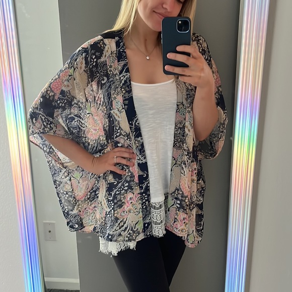 GUC- Cute multicolored Shawl Cardigan - Picture 2 of 9